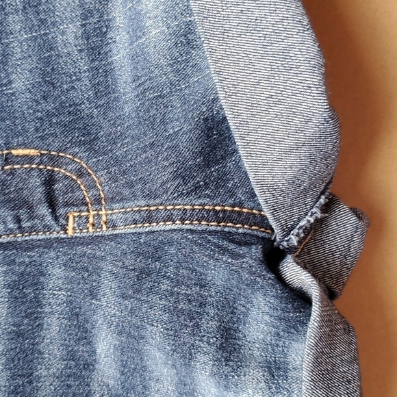 No Boundries distressed denim short overalls Large Junior 11 -13 - Picture 9 of 13
